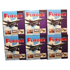6 x Faszination Fliegen Ordner über 1000 Sammelkarten Flugzeuge Hubschrauber