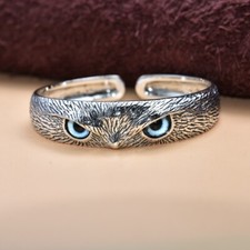 K07 Armspange Armreif Eule Vogel der Weisheit 925 Silber