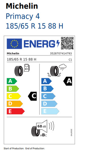 Michelin primacy 185 - primacy, r15