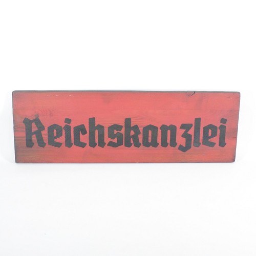 Holzschild reichskanzlei retro - reichskanzlei,