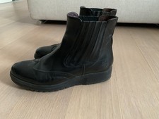 Marco Polo Stiefel Leder Stiefeletten schwarz chelsea boots Gr. 41 Guter Zustand
