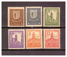 Sowjetische Besatzungszone 1946 Sammlung West-Sachsen Mi.156-161 postfrisch