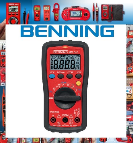 Benning multimeter 0 1 - benning, 5-2