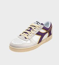 Diadora Magic Basket Low Suede Leather Lila Gelb - Herren Damen - Sneaker
