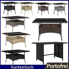 Garten Esstisch Poly Rattan