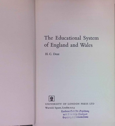 Educational system england - of,