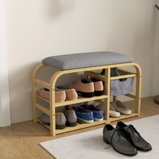 HOMCOM Schuhbank mit 2 Etagen