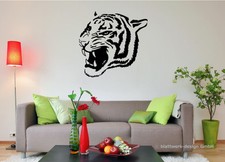 Wandtattoo TIGER Tigerkopf Tiere Natur 