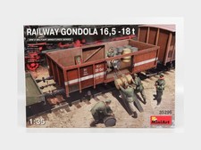 1:35 Miniart Anhänger Carrozza Ferroviaria Eisenbahn Militär Gondel Bausatz MA35296 M
