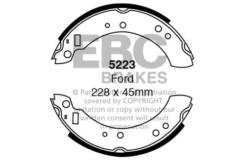 Ebc bremsbacken hinten ford - bremsbacken,