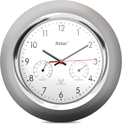 Mebus funk wanduhr mit - funk-wanduhr,