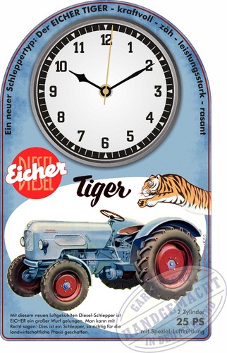 Oldtimer schlepper wanduhr - schlepper,