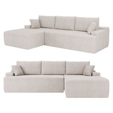 Ecksofa Sofa Couch Cordsofa modular Kissen Modulsofa Cord Wohnzimmer Juskys®