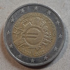 BRD 2 Euro 2012 F. 10 Jahre