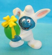 20496 OSTER Schlumpf  mit Ei Nr. 3 Schleich PORTUGAL Hasenkostüm