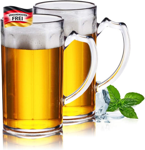 Biergläser halber liter mit - liter,