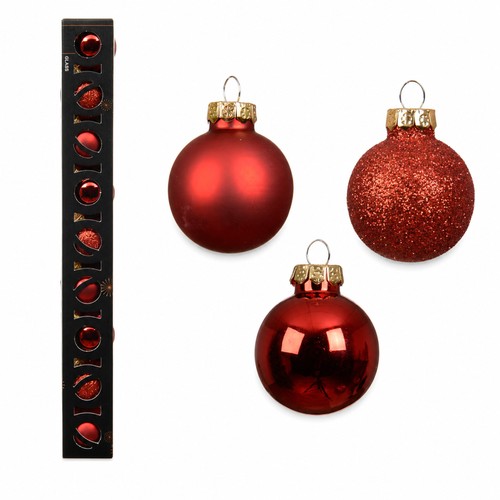 Weihnachtskugeln glas 3cm - 9,