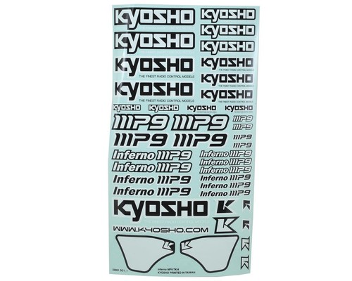 Kyosho dekorbogen inferno mp9 - inferno,
