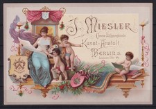 AK126) AK Ansichtskarte Werbung Werbekarte Miesler Kunstanstalt Berlin 161x109mm