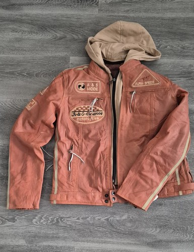 Damen motorradjacke mit - ,