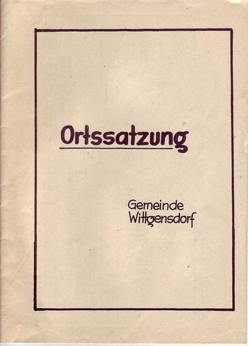 Ortssatzung gemeinde - ortssatzung,