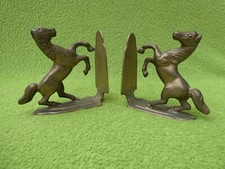 Alte MESSING Buchstützen mit