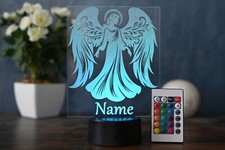 Personalisierter LED Engel, als Tischlampe zur Dekoration, Geschenk und andenken