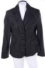 MADELEINE Blazer Schurwolle Kaschmir 21 = D 42 grauschwarz