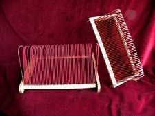 PLATTENSTÄNDER 2 Ständer für 92 Schellack Grammophon Schallplatten 18 bis 30 cm