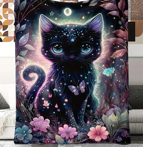 Kuschel decke 200cm katze - kuschel-decke,