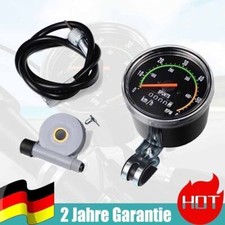 Fahrrad Tacho Mechanisch Tachometer Analog Kilometerzähler Vintage Meter Kit DE