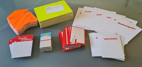 Konvolut preisschilder - konvolut,