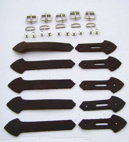 Lederriemen set mit schnalle - set,