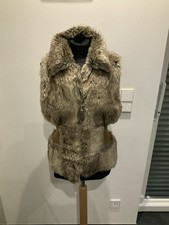 Fellweste Fake Weste Damen Gr