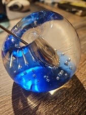 Paperweight Glaskugel Briefbeschwerer Vintage stifthalter