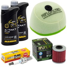 Wartung Set für Suzuki RM-Z 250 RMZ 2007-09 Öl 2L Luftfilter Ölfilter Zündkerze