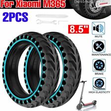 2x 8,5 Zoll Elektroroller Vollgummireifen Pannensicherer E-Scooter Ersatz Reifen