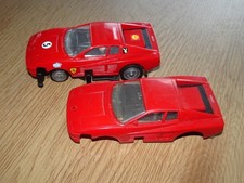 Slot Car Carrera Servo 140 Ferrari Testarosa mit Lichttechnik und Zusatzkarosse