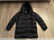 ZARA Wintermantel Gr. XS 34 - Damen SCHWARZ Mantel Parkajacke Jacke Parka