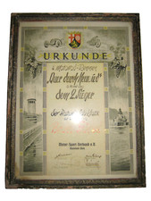 original Urkunde Motorrad