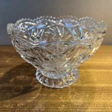 Dresden Kristall, Schale Kristall mit Fuß, Durchmesser 16 cm