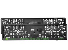 John Deere Kfz-Kennzeichenhalterung "Doppelpack" - Stolze Präsentation mit Logo!