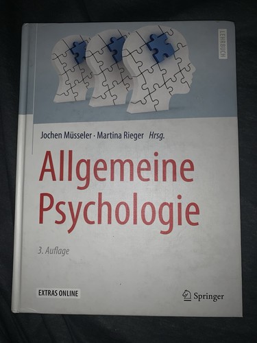 Allgemeine psychologie von - psychologie,