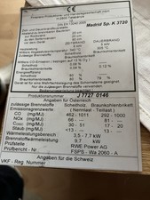 Kamin-Ofen, Korpus Schwarz, Speckstein Ofen 6 KW . Siehe Datenblatt bei Fotos