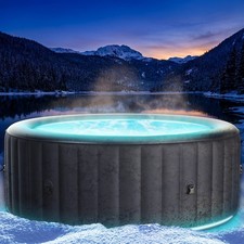 Whirlpool MSpa AURORA 6 Personen - LED Beleuchtung aufblasbar Pool Spa Ø204x70cm