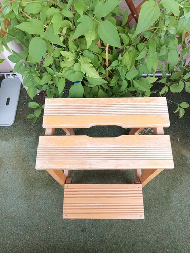 Tritt aus holz hoch und - cm,