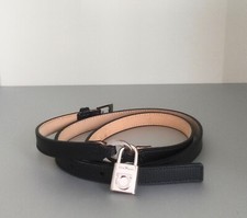 Salvatore Ferragamo Gürtel Taillengürtel Leder schwarz Gr. M schmal