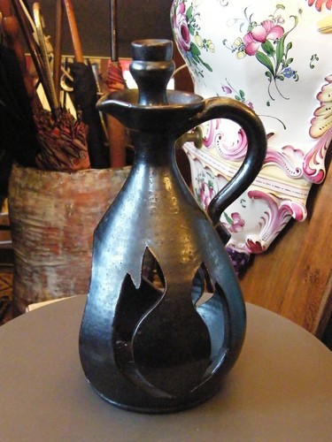 Schwarz keramik stehlampe - schwarz, aus