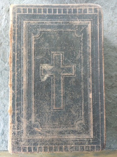 Antike bibel ledereinband - antike,