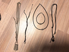 5 tlg. Schmuckset schwarz/